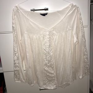 american eagle white long sleeve